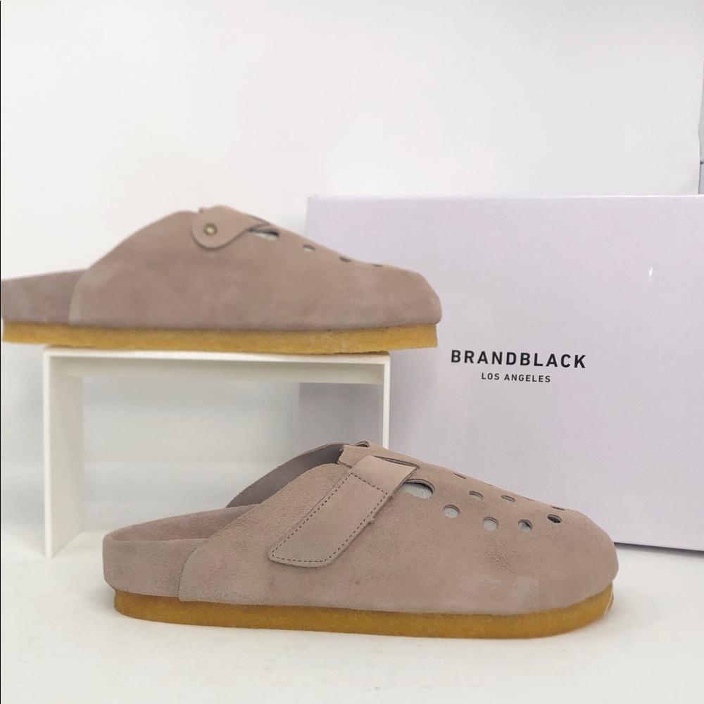 Brandblack LA Los Angeles Suede Leather Taupe Men’s Slip On Shoes - Size 8